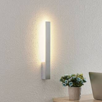 LED wandlamp Ivano, hoogte 43 cm, geborsteld aluminium