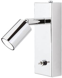 LED wandlamp Karen met tuimelschakelaar chroom