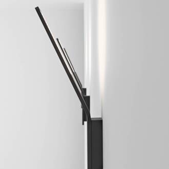LED wandlamp Lama, 3.000 K, zwart