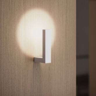 LED wandlamp Lancetta, wit, metaal, 3.000 K