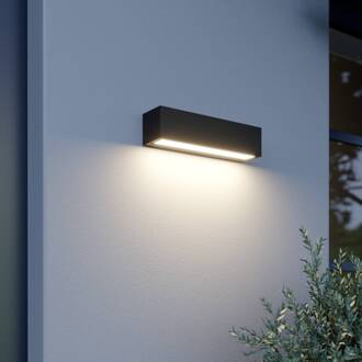 LED wandlamp Lengo, 25 cm, antraciet, down, 3000K