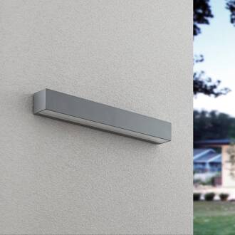 LED wandlamp Lengo, 50 cm, zilver, 1-lamp, IP65