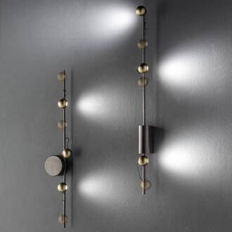 LED wandlamp Magnetic B, brons/goud brons, goud