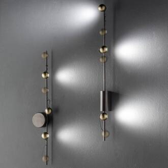 LED wandlamp Magnetic C, brons/goud brons, goud