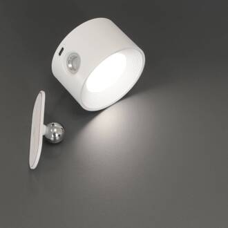 LED wandlamp Magnetics, wit, CCT, met magneet zandwit