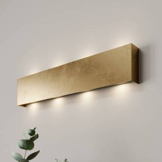LED wandlamp Maja, goud antiek, breedte 54 cm