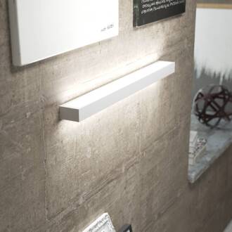 LED wandlamp Mera, breedte 80 cm, wit, 3000K wit, mat