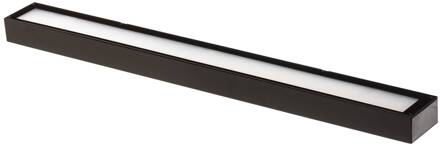 LED wandlamp Mera, breedte 80 cm, zwart, 4000K zwart, Frost wit