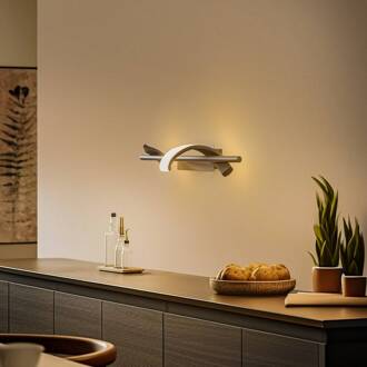 LED wandlamp Munja, zwart, metaal zwart mat