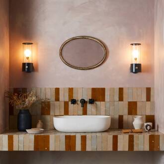 LED wandlamp Muse Portable, IP44, zwart, dimbaar