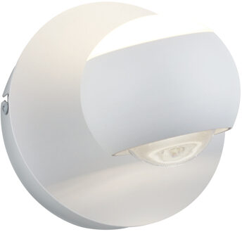 LED Wandlamp - Musterring Cannon - 1 Lichtpunt van 5 Watt - Dimbaar - Aanpasbare Lichtkleur - Draaibaar - Geheugenfunctie - Mat Wit - Metaal Zeer Warm Wit;Warm wit;Natuurlijk wit