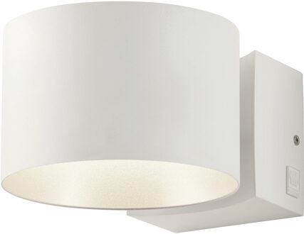 LED Wandlamp - Musterring Loop - 1 Lichtpunt van 10 Watt - Dimbaar - Aanpasbare Lichtkleur - Draaibaar - Afstandsbediening - Mat Wit - Metaal Zeer Warm Wit;Helder/Koud wit;Warm wit;Natuurlijk wit