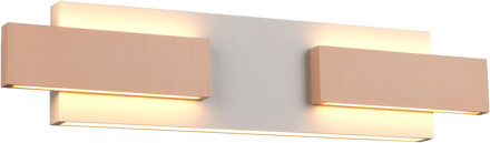 LED Wandlamp - Musterring Rivera - 1 Lichtpunt van 25 Watt - Dimbaar - Aanpasbare Lichtkleur - Geheugenfunctie - Nachtlamp - Up-and-down Verlichting - Afstandsbediening - Warm Grijs - Metaal Zeer Warm Wit;Helder/Koud wit;Warm wit;Natuurlijk wit