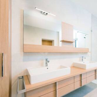 LED wandlamp Nala, chroom, breedte 50 cm