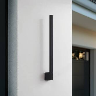 LED wandlamp Neano, 60 cm, zwart, metaal, IP54 zwart, wit