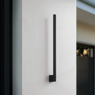 LED wandlamp Neano, 80 cm, zwart, metaal, IP54 zwart, wit