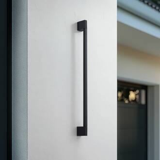 LED wandlamp Neano, 90 cm, zwart, metaal, IP54 zwart, wit