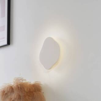 LED wandlamp Nielson, beige, gips, 30 cm hoog
