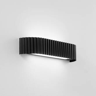 LED wandlamp Niike, zwart, breedte 40 cm, metaal, CCT