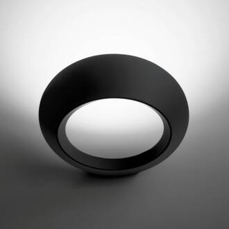 LED wandlamp Olo, antraciet, metaal, 25,5 cm breed