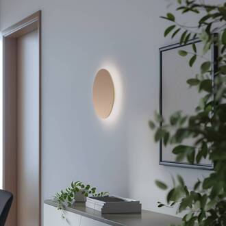 LED wandlamp Orios Plus, goud, Ø 30 cm, staal