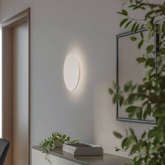 LED wandlamp Orios Plus, zandkleurig, metaal, Ø 30 cm