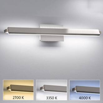 LED wandlamp Pare TW, dimmer, 3 lichtkleuren 60cm mat nikkel