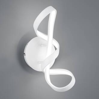 LED wandlamp Perugia met Switch-dimmer, wit mat wit