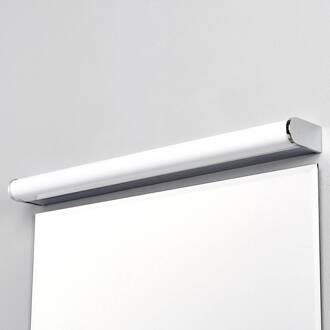LED wandlamp Philippa, afgerond, 58cm, chroom, IP44 chroom, wit