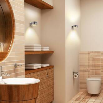 LED wandlamp Puk Maxx Wall, chroom