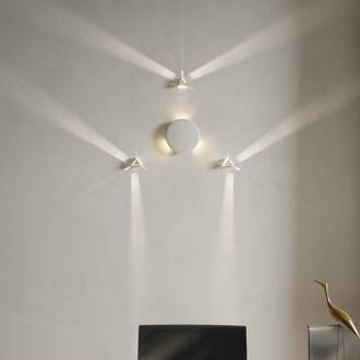 LED wandlamp RAINBOW, wit, Ø 18 cm, kunststof