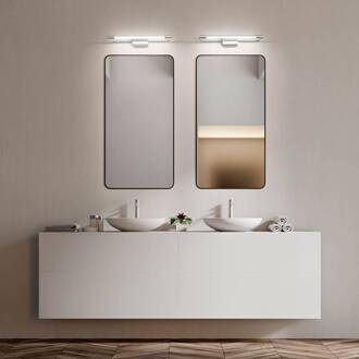 LED wandlamp Rapallo, chroom, IP44, 80 cm