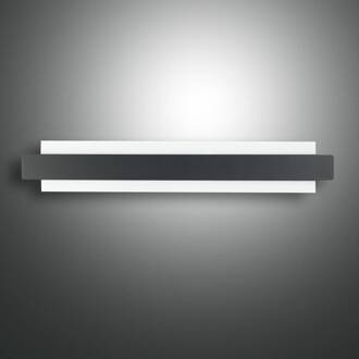 LED wandlamp Regolo met metalen front zwart