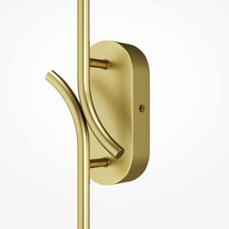 LED wandlamp RENAISSANCE, messing/messing, hoogte 63 cm, 2-lichts.