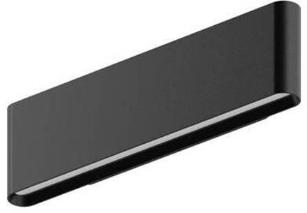 LED wandlamp Satori, breedte 30,5 cm, zwart, 2700 K, aluminium