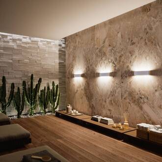 LED wandlamp Satori, breedte 58,5 cm, wit, 2.700 K, aluminium