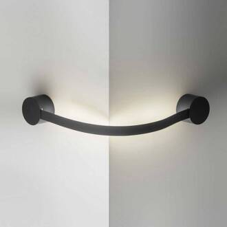 LED wandlamp Segmento, zwart, metaal, 85 cm, 2.700 K