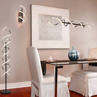 LED wandlamp Sequence, dimbaar, CCT, aluminium geborsteld aluminium