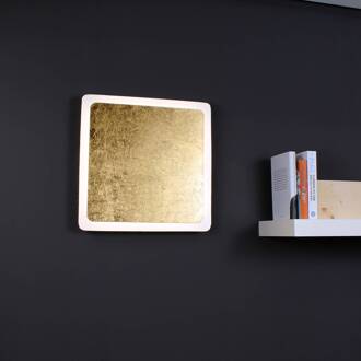 LED wandlamp Solaris Dime 41 x 41 cm goud, wit