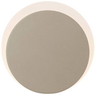 LED wandlamp Sun-B, zandkleurig, Ø 15cm, IP54, dimmer