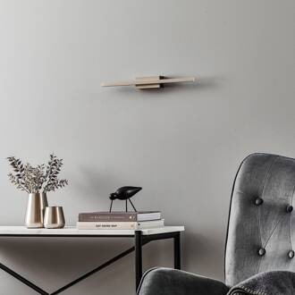 LED wandlamp Tolu, nikkel, 45cm nikkel, chroom