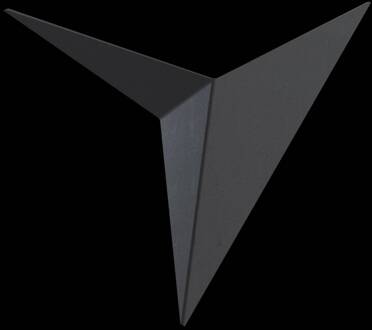 LED wandlamp Trame zwart