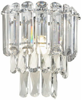 LED Wandlamp - Trio Select Malizia - 1 Lichtpunt - E14-fitting - IP20 - Chroom - Metaal