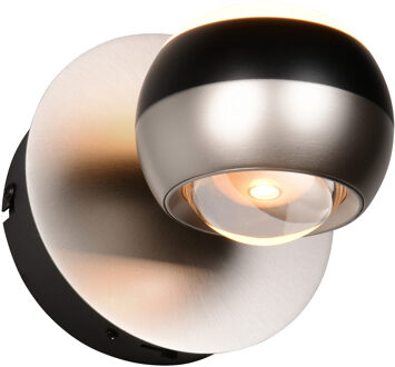 LED Wandlamp - Trio Select Orbit - 1 Lichtpunt van 8 Watt - Dimbaar - Aanpasbare Lichtkleur - Draaibaar - Mat Nikkel - Metaal Zeer Warm Wit;Warm wit;Natuurlijk wit