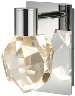 LED Wandlamp - Trio Select Verano - 1 Lichtpunt van 5.5 Watt - Dimbaar - Aanpasbare Lichtkleur - IP20 - Chroom - Metaal Zeer Warm Wit;Warm wit;Natuurlijk wit