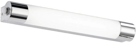 LED Wandlamp - Trion Kalian - 6W - Warm Wit 3000K - Rechthoek - Mat Chroom - Aluminium - OSRAM LEDs Zilverkleurig