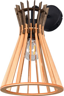 LED Wandlamp - Trion Karo - 1 Lichtpunt tot 10 Watt - E27-fitting - Flexconnect Ready - IP20 - Mat Zwart - Metaal