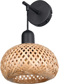 LED Wandlamp - Trion Lunik - 1 Lichtpunt tot 10 Watt - E27-fitting - Flexready Connect - Mat Zwart - Metaal