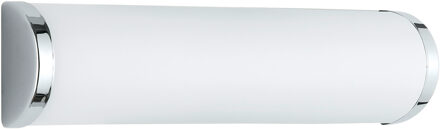 LED Wandlamp - Trion Ravon - 2 Lichtpunten tot 40 Watt - E14-fitting - Wit Glas - Chroom - Metaal