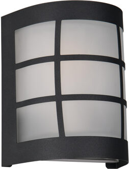 LED Wandlamp - Trion Vynor - 1 Lichtpunt tot 25 Watt - E27-fitting - IP44 - Mat Zwart - Roestvaststaal